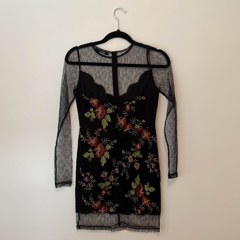 Millau Black Mini Dress - Picture 2 of 3